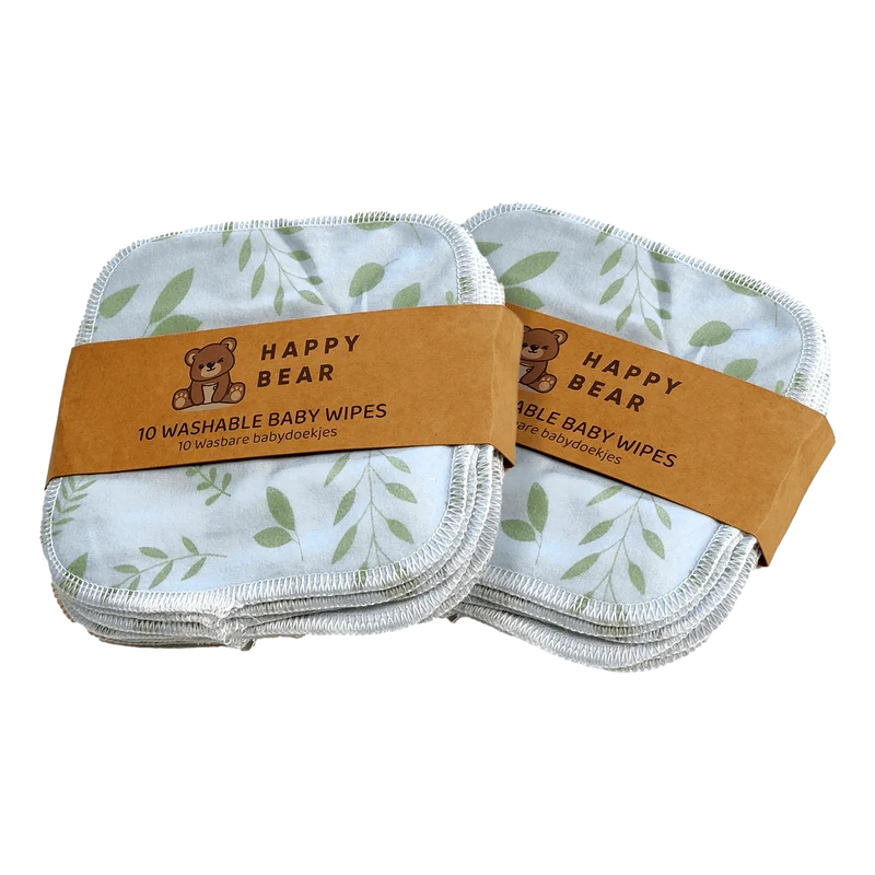 Babydoekjes bamboe print - 20 stuks