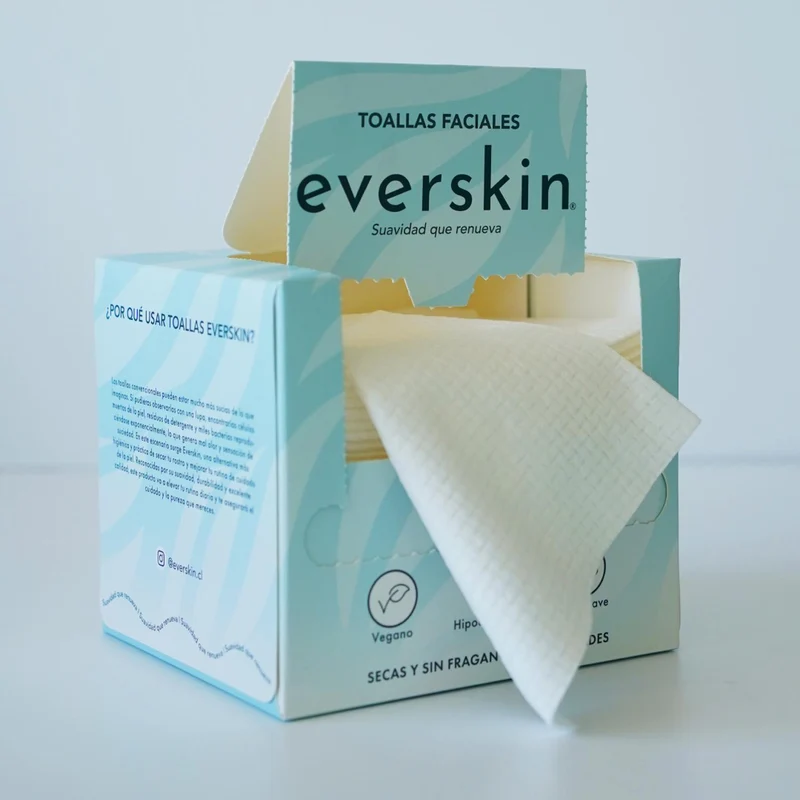 Toallas Faciales Everskin XL 50 Unidades