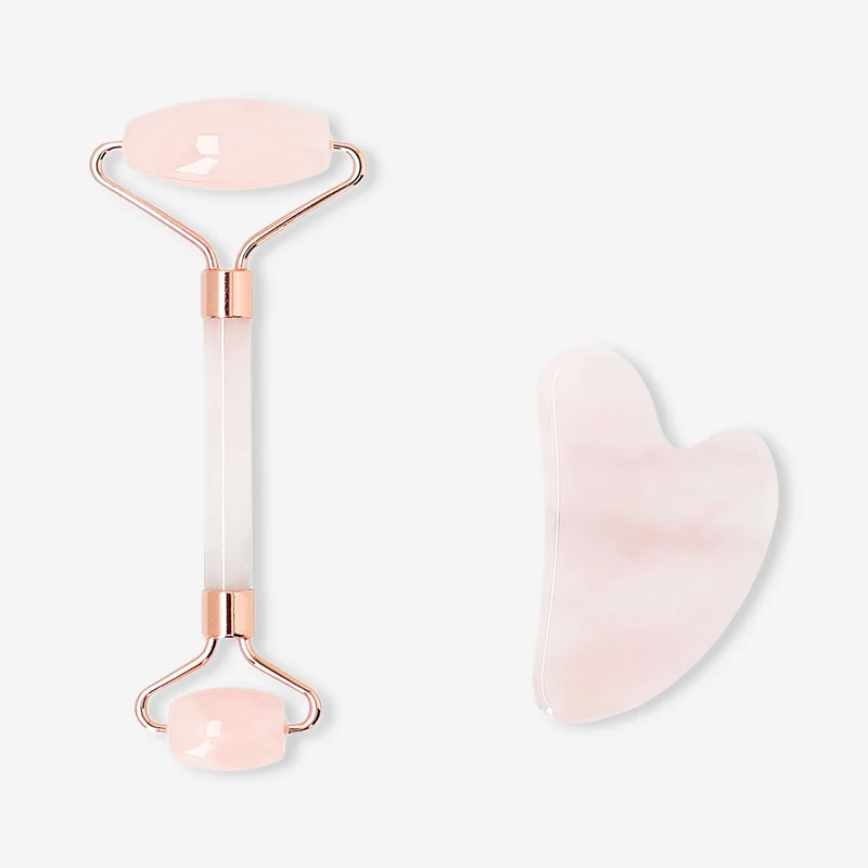 Face jade stone roller and gua sha
