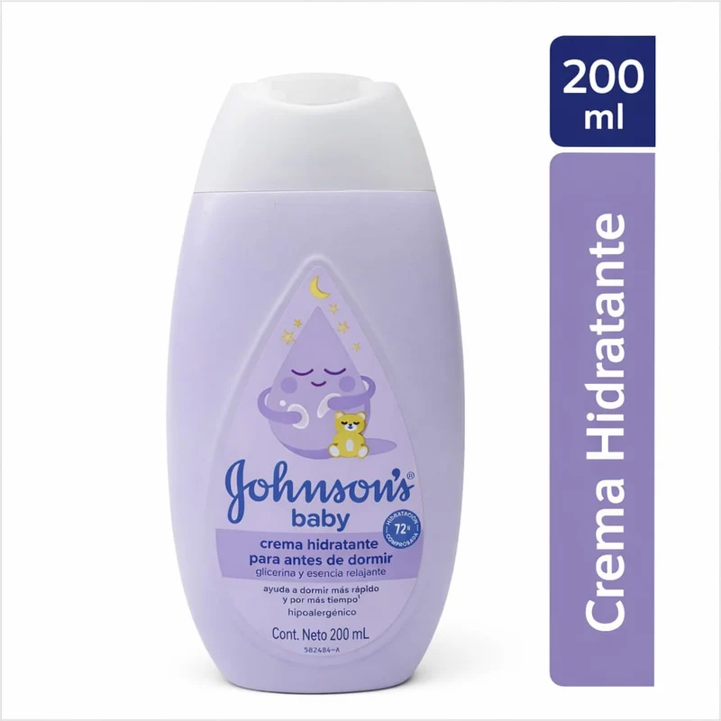 Crema liquida Johnsons para antes de dormir X 200 ml