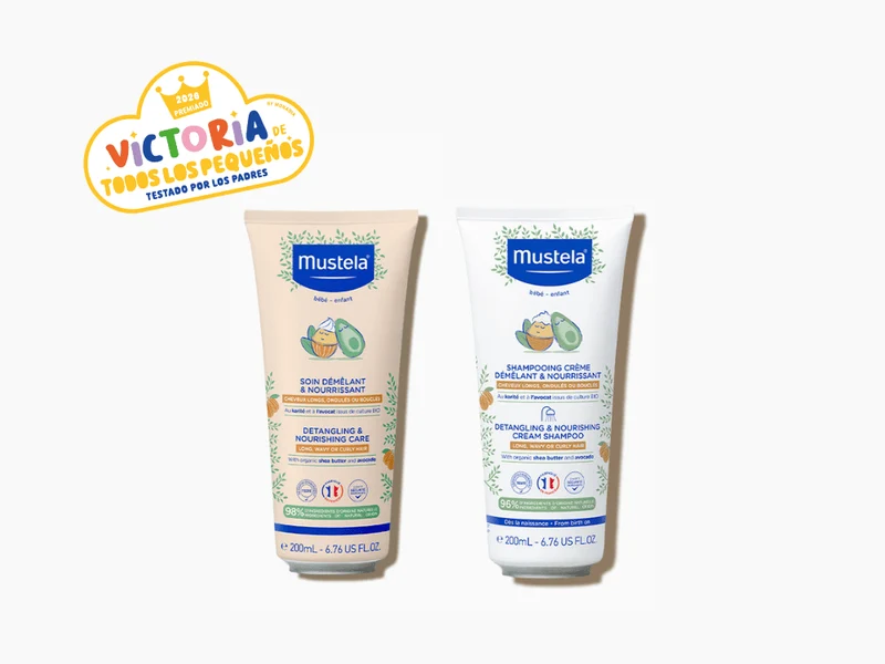 Pack champú y acondicionador desenredante para bebés y niños