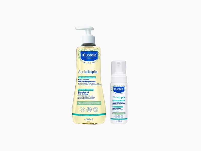 Kit higiene completa piel atópica bebé