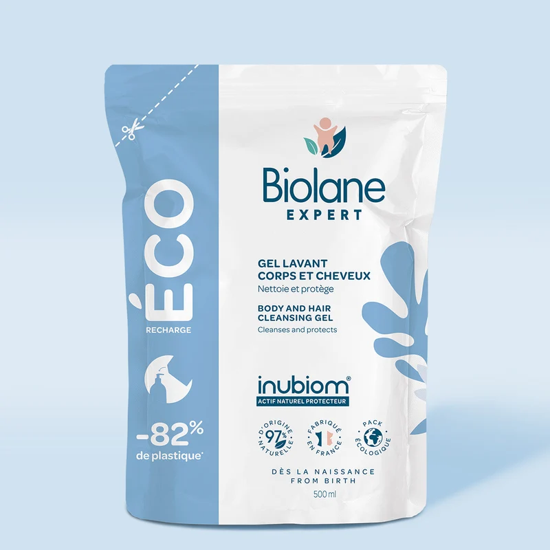 Recambio gel limpiador cuerpo y cabello Biolane Expert