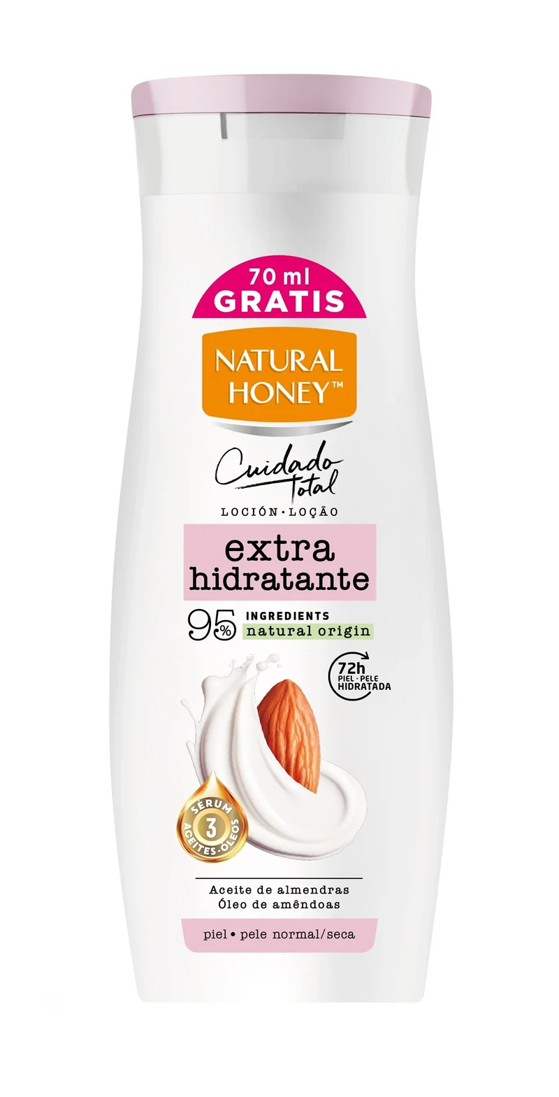 Locion corporal extra hidratante Natural honey 400ml
