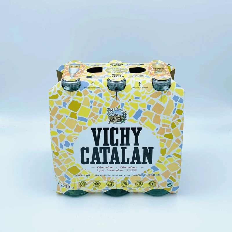 Agua con Gas Vichy Catalan Pack de 6 Botellas de 25cl