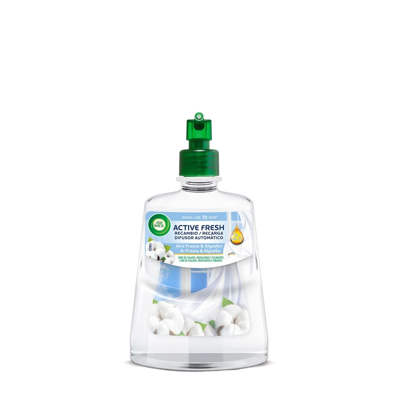Recambio ambientador aire fresco & algodón Air wick 228ml