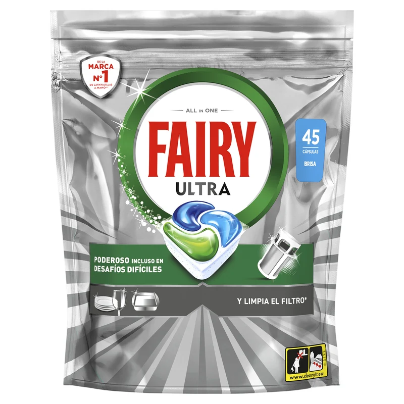 Lavavajillas maquina capsulas ultra Fairy 23+22d