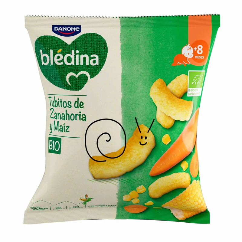Snack maiz y zanahoria Blédina 20g