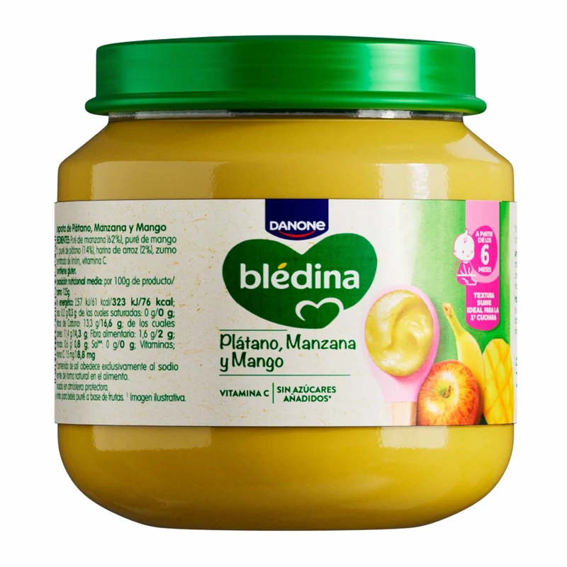 Compota mango/ plátano/manzana Blédina 125g