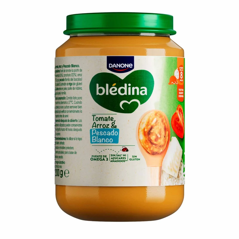 Potito crema arroz/pescado/tomate Blédina 200g