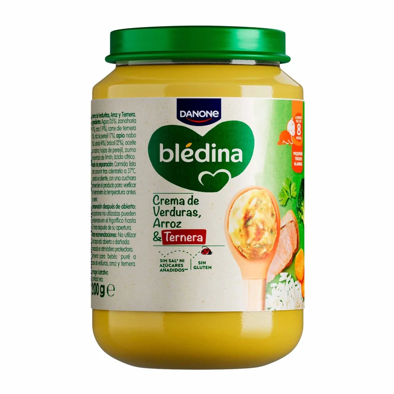 Potito crema verduras y ternera Blédina 200g