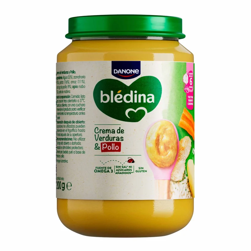 Potito crema verduras y pollo Blédina 200g