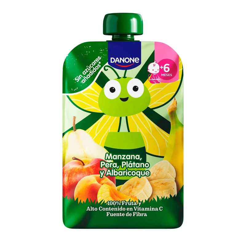 Compota manzana/pera/plátano/albaricoque Blédina 100g