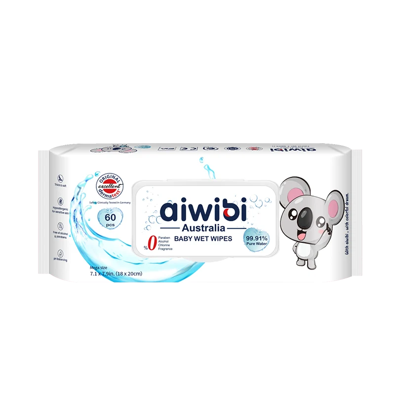 99.91% Pure Water Wipes