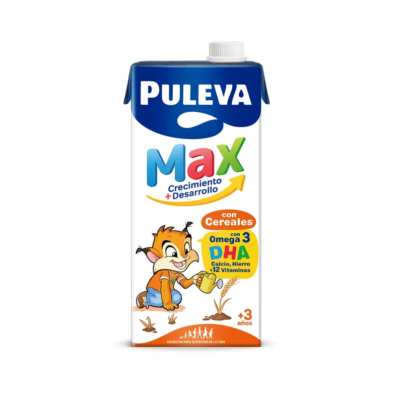 Leche entera crecimiento c/cereales Puleva max 1l