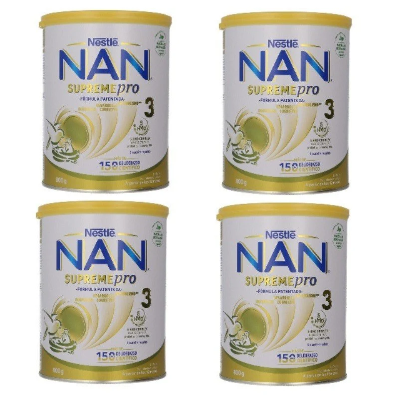 NAN Pack Supreme Pro 3 Leche de Crecimiento 4x800gr