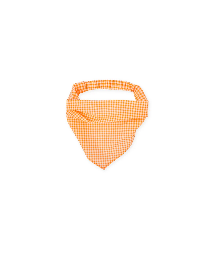 PAÑUELO VICHY NARANJA