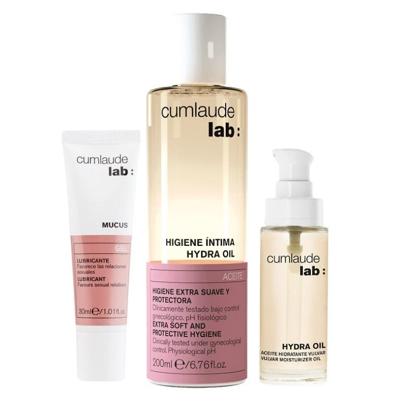 CUMLAUDE LAB Pack Rutina Embarazo Mucus + Aceite Limpiador + Aceite Vulvar