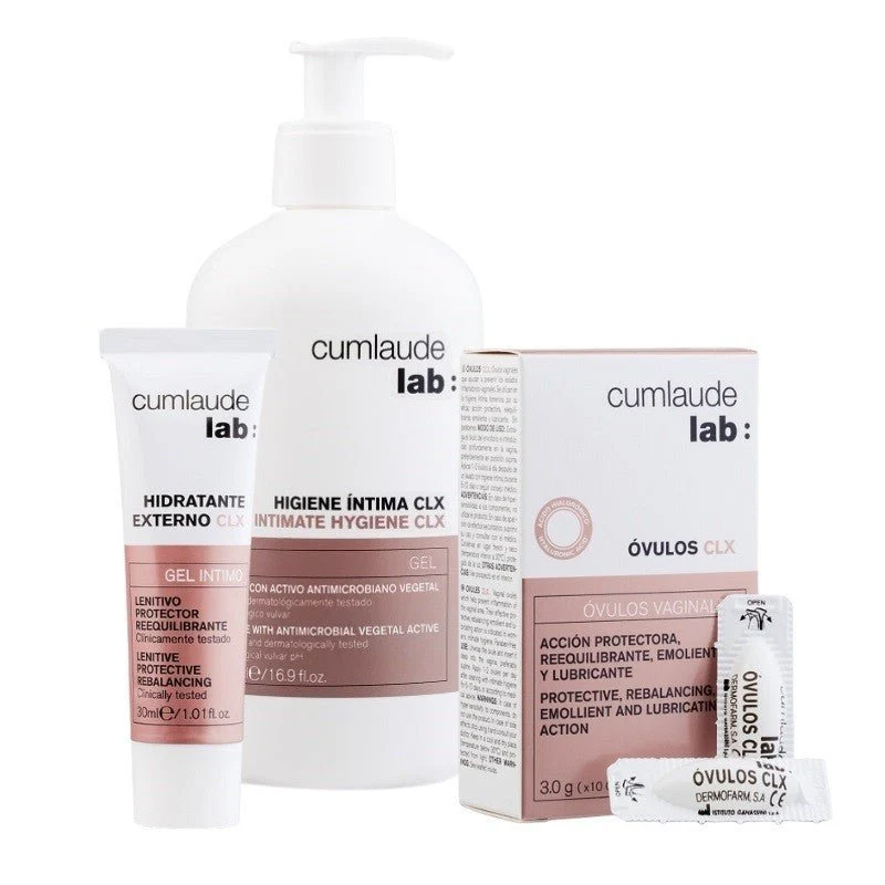 CUMLAUDE LAB Pack Stop Picor Limpiador + Hidratante + Óvulos
