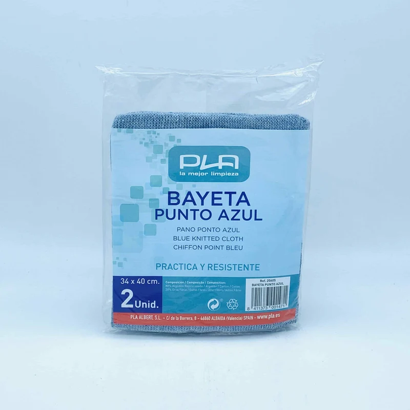 Pla Bayeta Punto Azul 2u