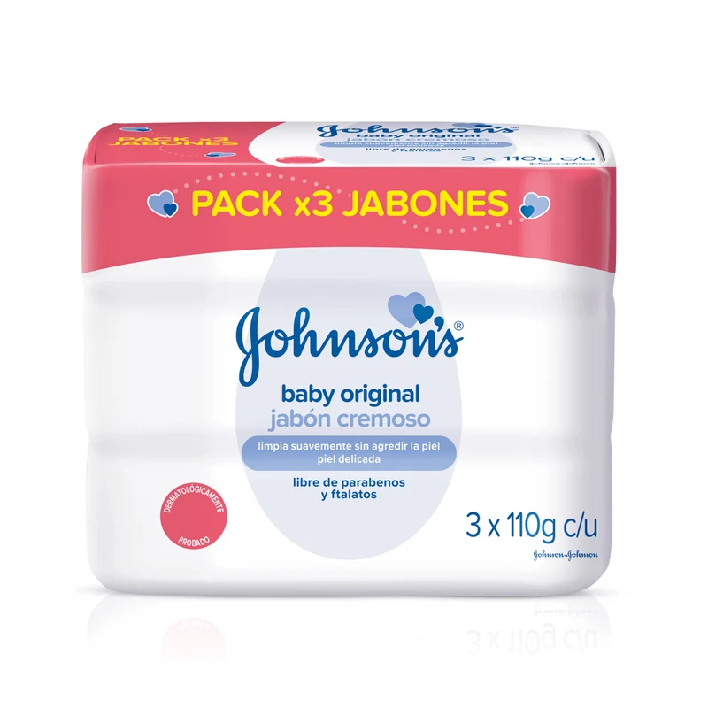 Jabón Johnson Baby Original x 3