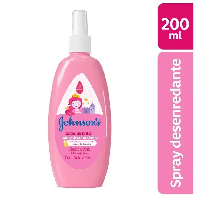 Spray Desenredante Johnsons Gotas de Brillo x 200 ml