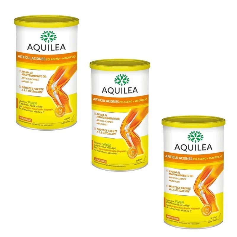 AQUILEA Mobility Complex Colágeno y Magnesio Sabor Limón PACK 6 x 375g (4+2 meses)