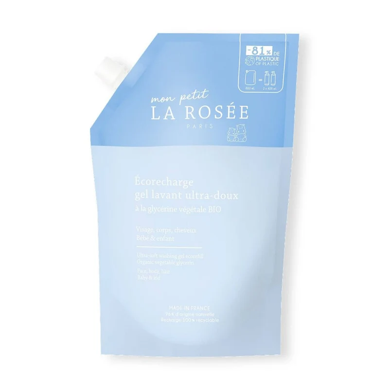 Mon Petit La Rosée Recarga Gel Limpiador Bebé Ultra Suave con Glicerina Bio