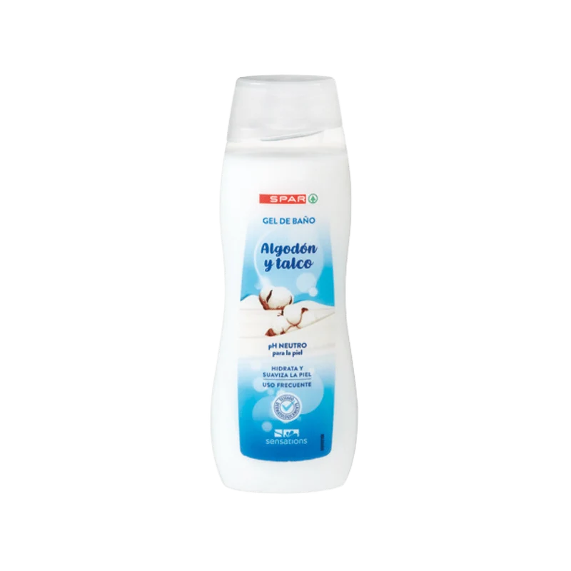 Gel de Baño Algodón y Talco Sensations 750ml