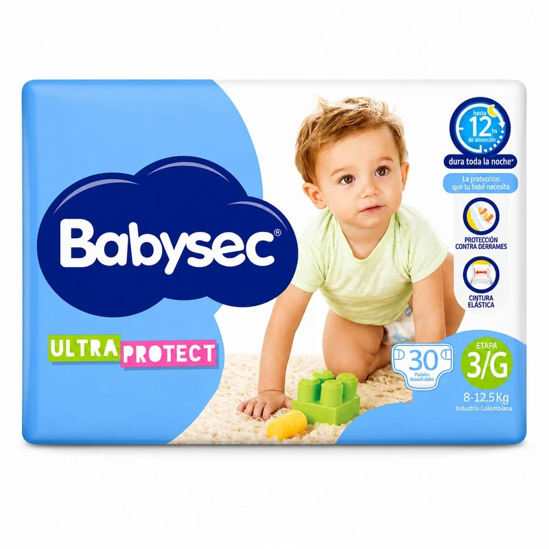 Pañales Babysec Etapa 3/GX 30 Unds