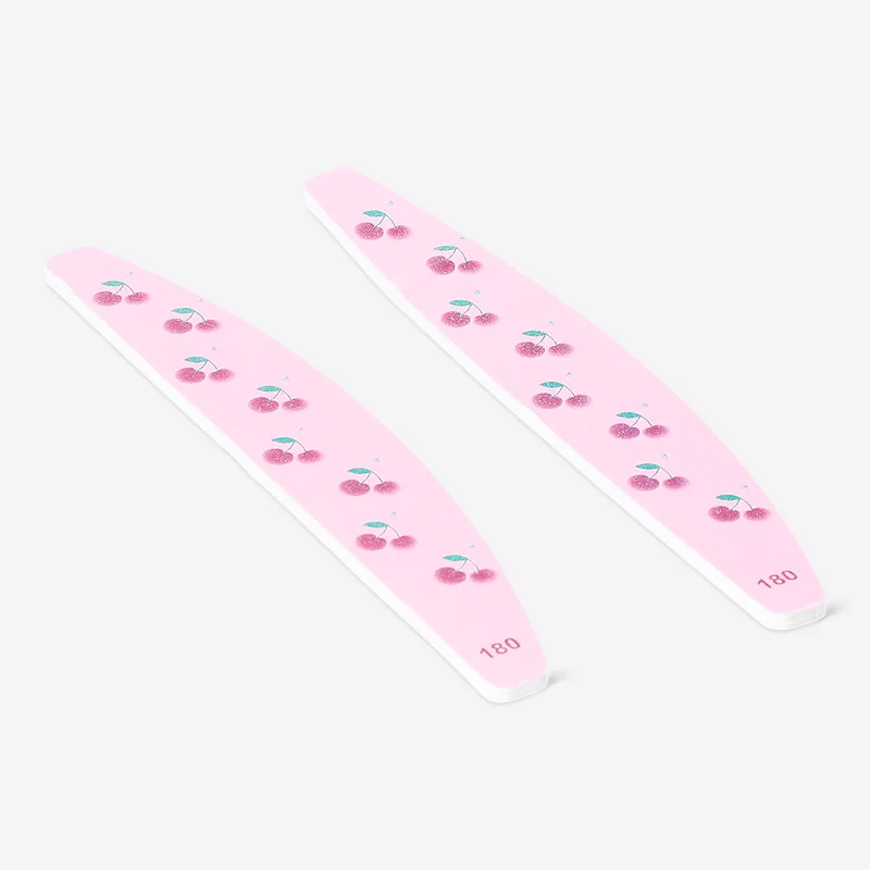 Nail files with cherry print - 2 pcs