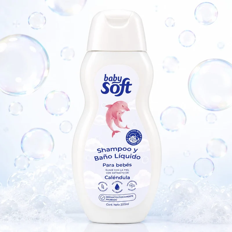 Baby Soft Shampoo y Baño Líquido 200ml