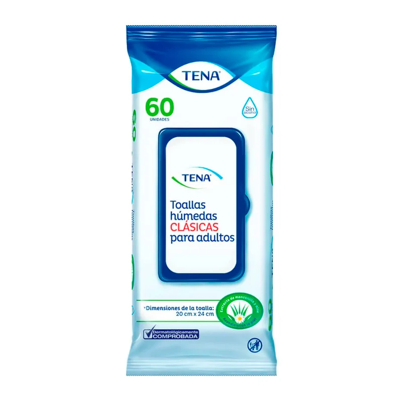 Toallas húmedas Tena x 60 Unds