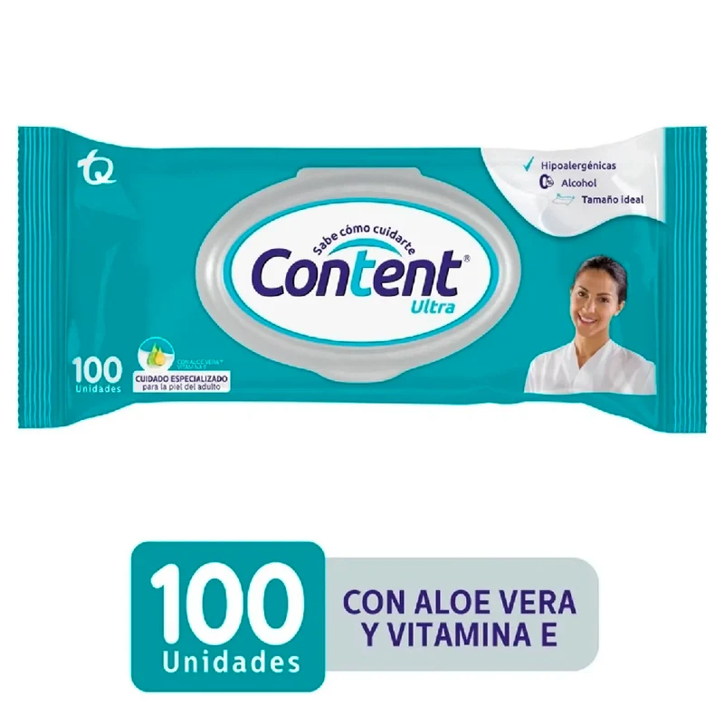 Toallitas humedas Content ultra x 100 unidades
