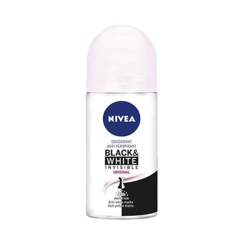 Desodorante Roll-on Nivea Black & White Invisible