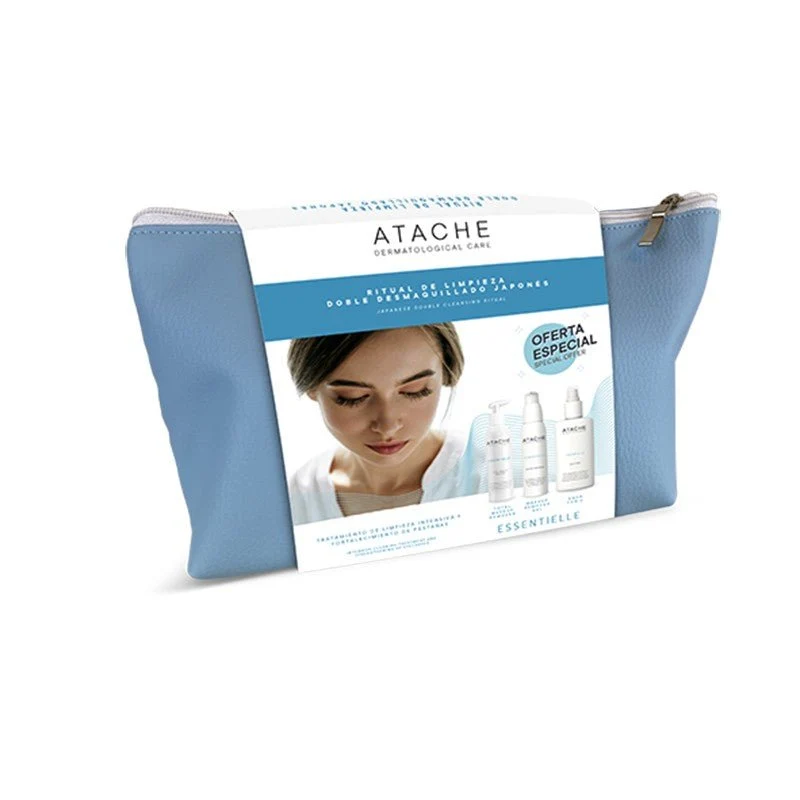 Atache Essentielle Pack Lim5 Neceser Limpieza Viaje 3x100ml