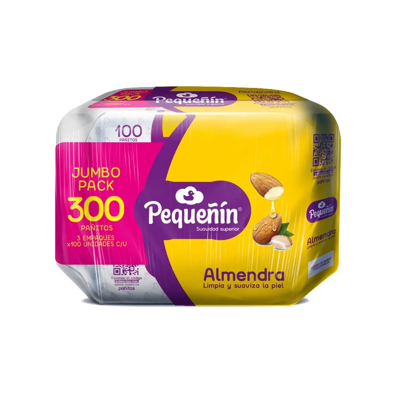 Toallitas Húmedas Pequeñín Almendra x300 unidades