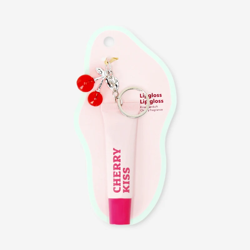 Lip gloss with charm - Cherry fragrance