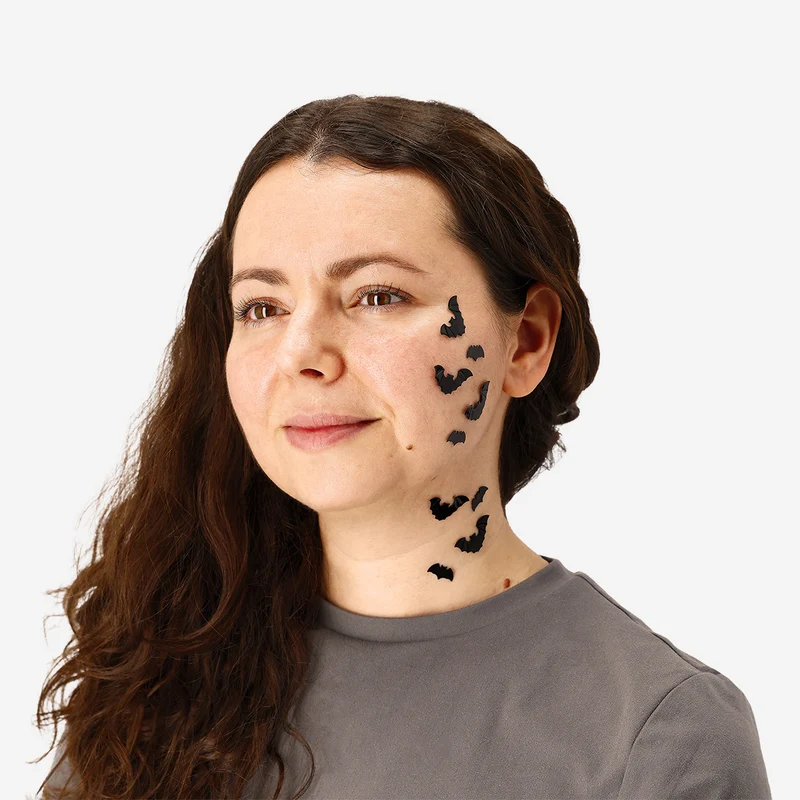 Body stickers - Black 3D bats