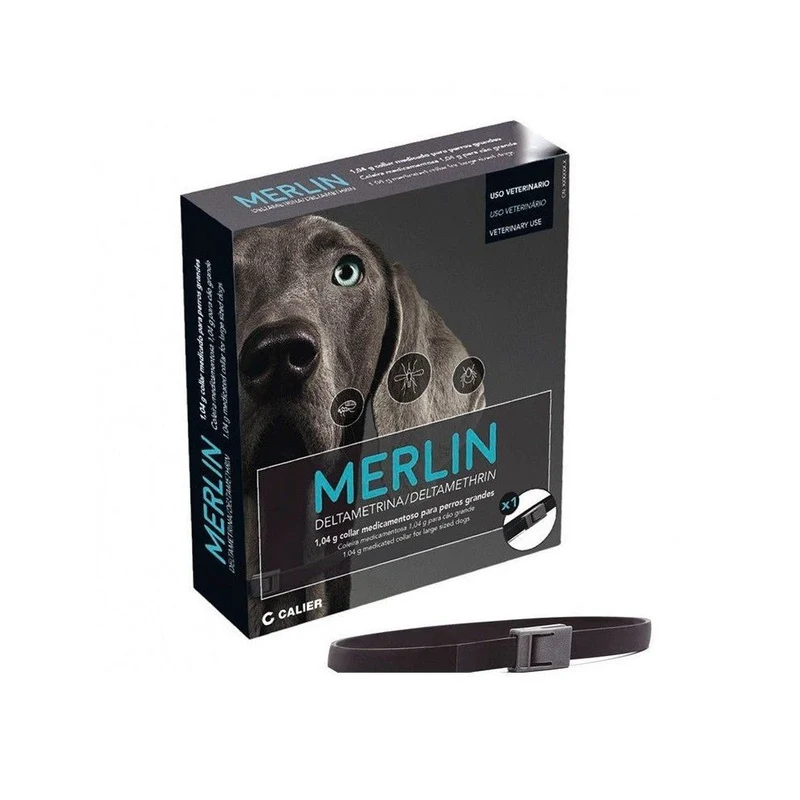 Collar Merlin Antiparasitario Perro 65 cm 1 ud Calier