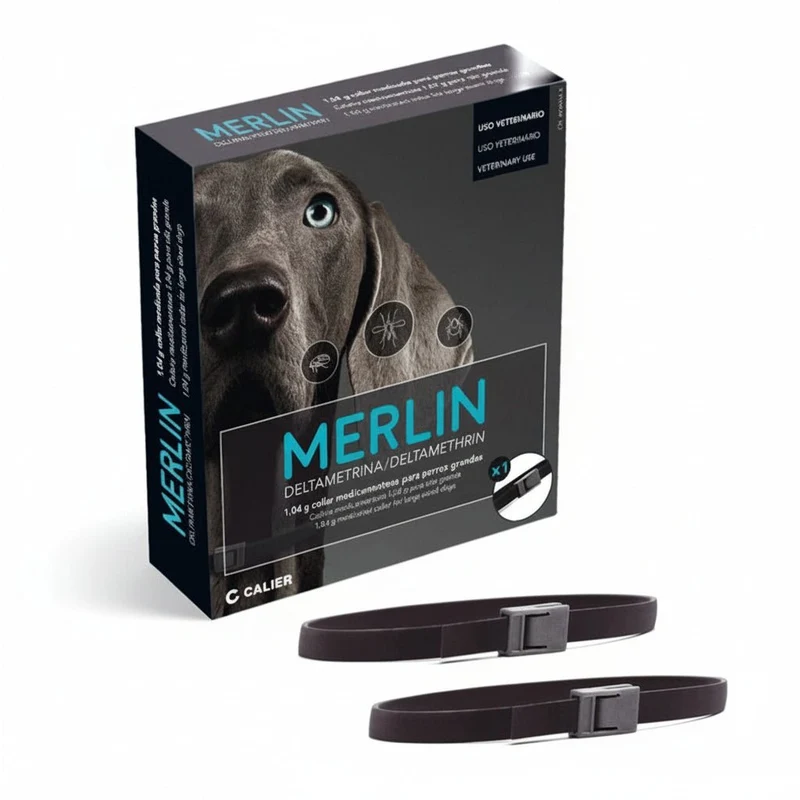 Calier Merlin Collar Antiparasitario Perro 65 cm Pack 2 ud