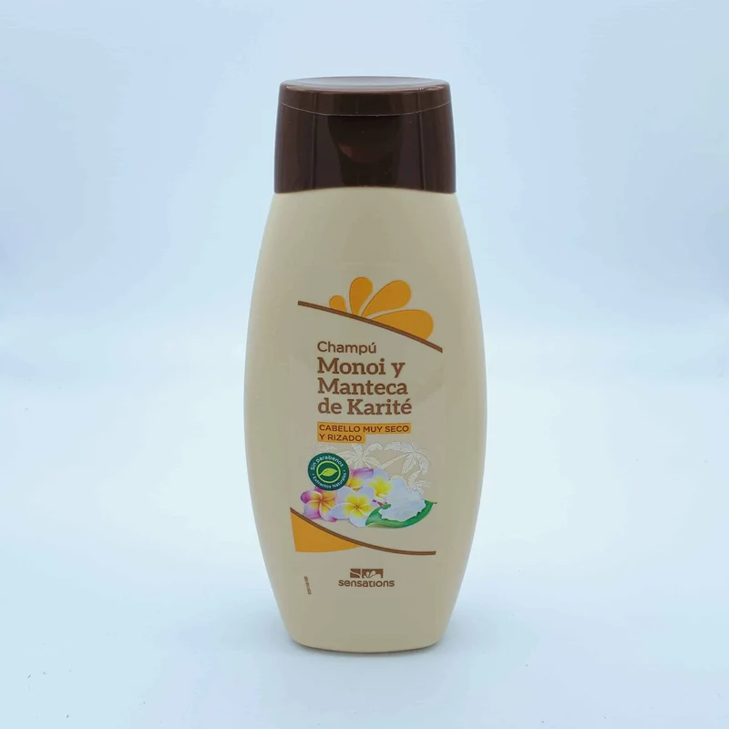 Sensations Champú Monoi y Manteca de Karité para Cabellos Rizados