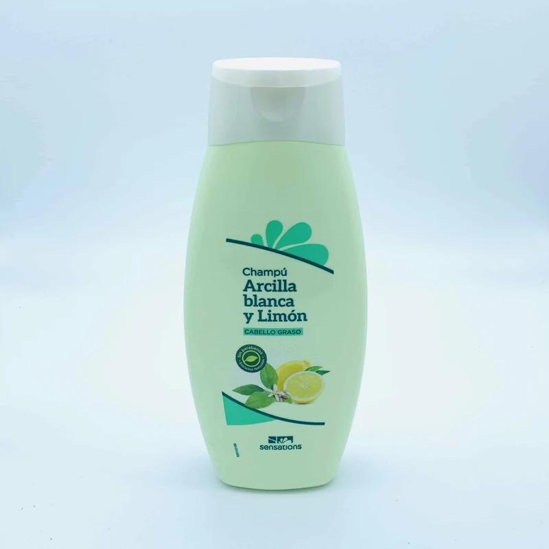 Sensations Champú Arcilla Blanca y Limón para Cabellos Grasos