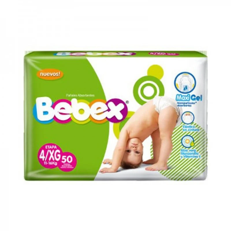 Pañales Bebex Etapa 4/XG x 50 Unds