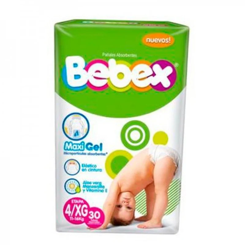 Pañales Bebex Etapa 4/XG pague 25 lleve 30