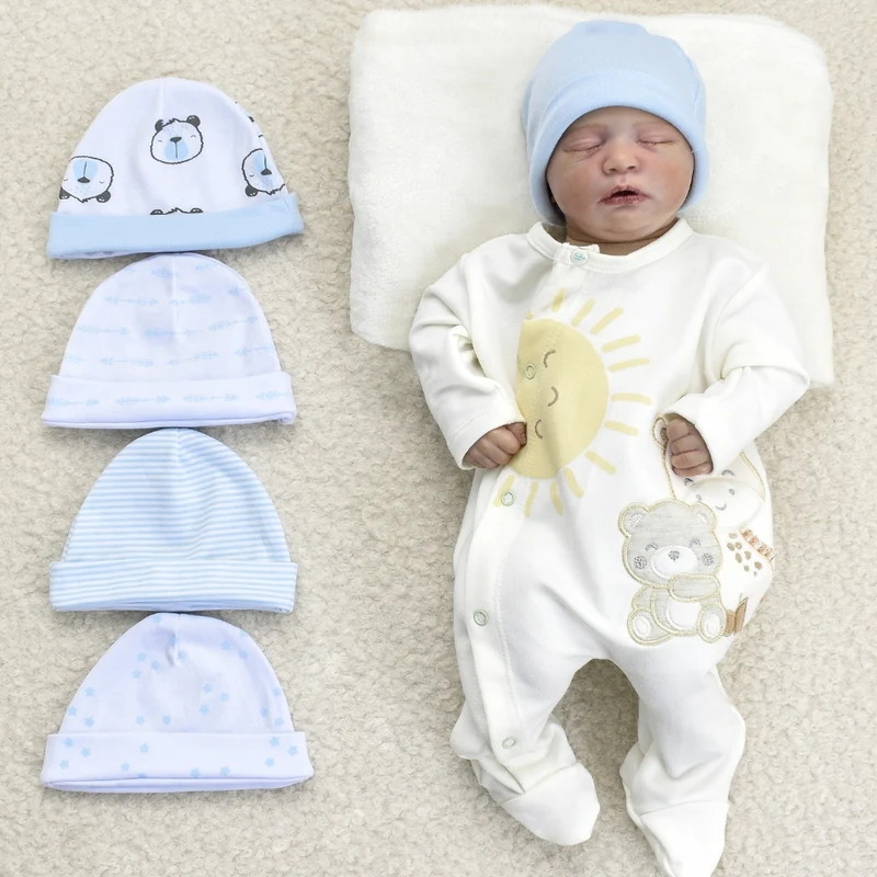 Gorro x 5 unds Choco miel Osos Azul