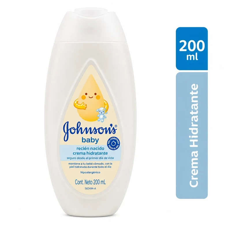 Crema Hidratante Recién Nacido – 200 ml | Johnson's Baby