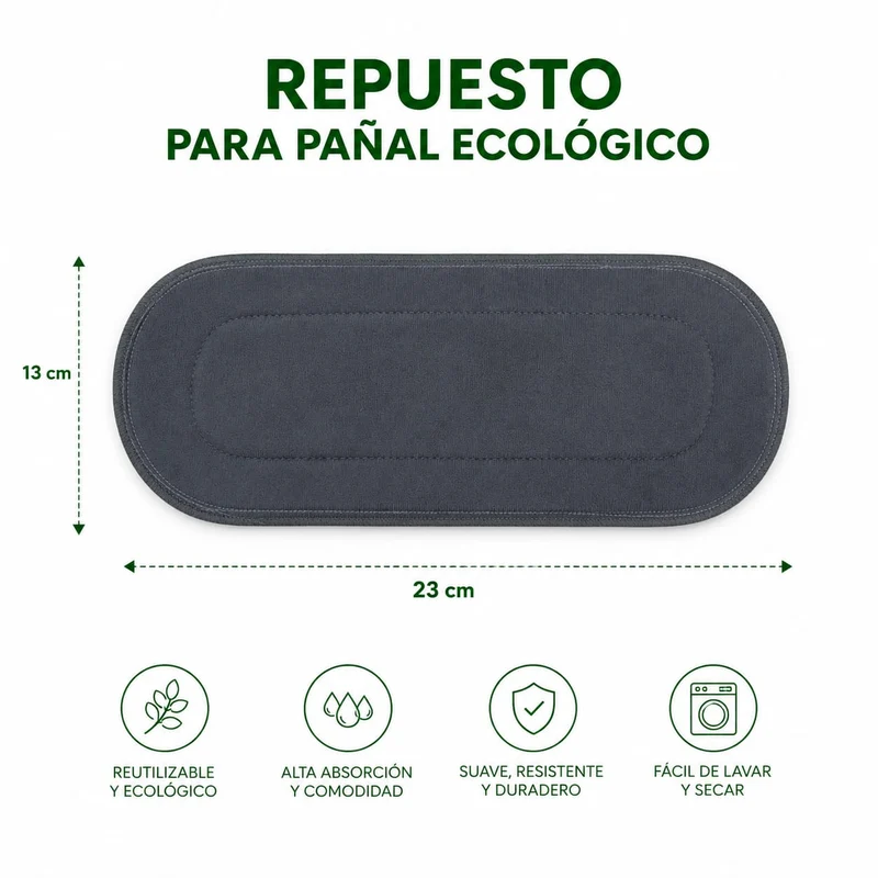 Repuesto para Pañal Ecológico x 5 Unds.