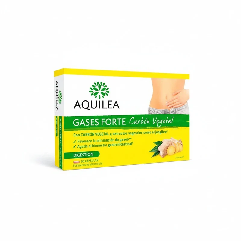 Aquilea Gases Forte Carbón Vegetal 60 Cápsulas