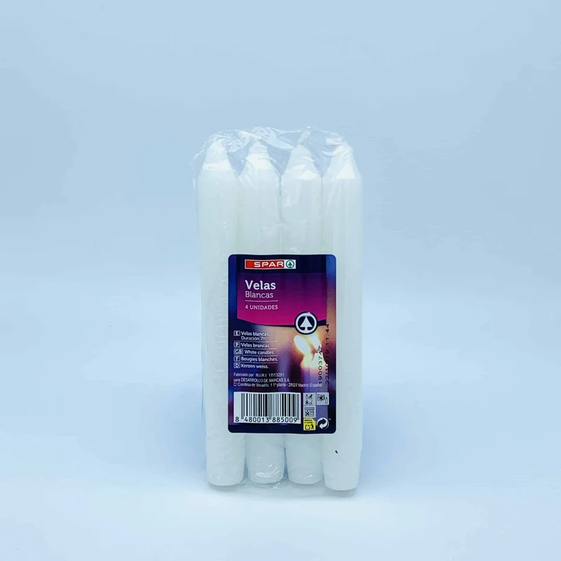 Velas Blancas SPAR 4u